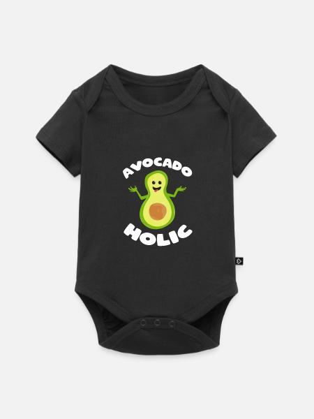 Avocado - Baby Premium Kurzarmbody - Schwarz