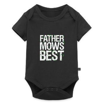 Lawn Mowing Lawn Mower Gardener - Baby Premium short-sleeve bodysuit - black - Front