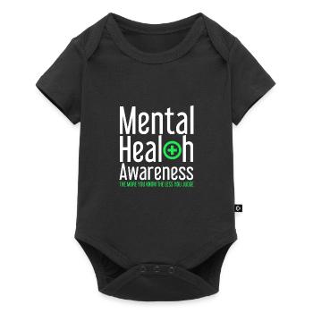 Santé mentale Mentale Gesundheit - Body à manches courtes Premium Bébé - noir - Devant