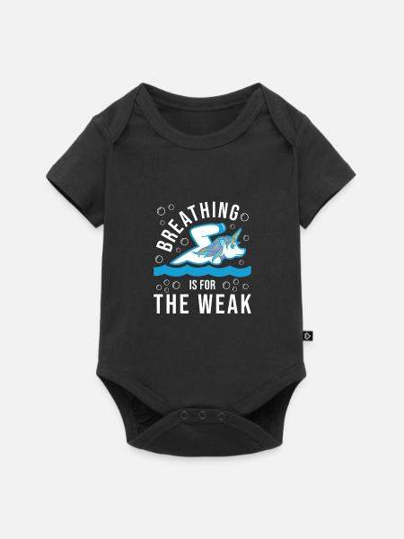 Schwimmen Schwimmer - Baby Premium Kurzarmbody - Schwarz