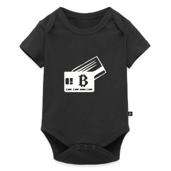 Carte bitcoin - Body à manches courtes Premium Bébé - noir - Devant