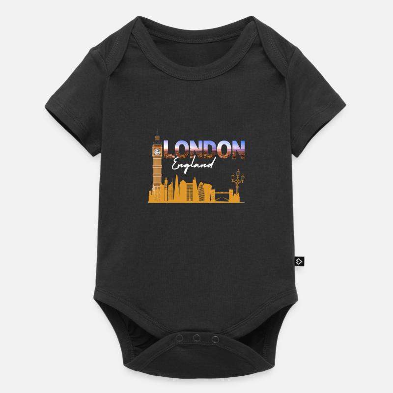 Ville de Londres - Body à manches courtes Premium Bébé - noir
