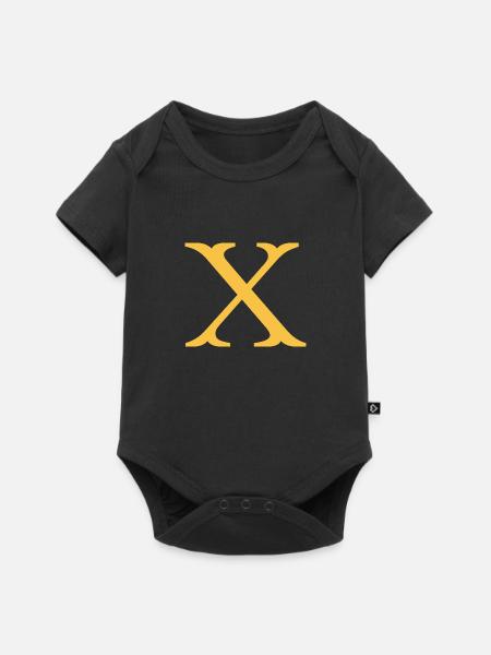 X - Baby Premium Kurzarmbody - Schwarz