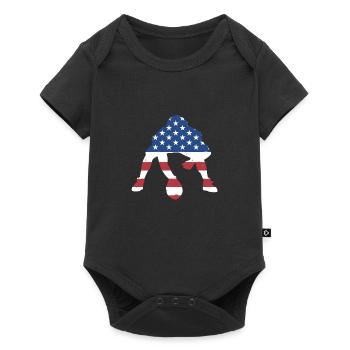 Sport Us Flag Flag Football - Body à manches courtes Premium Bébé - noir - Devant