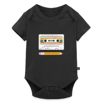 Gift Retro Vintage Old Tape - Baby Premium short-sleeve bodysuit - black - Front