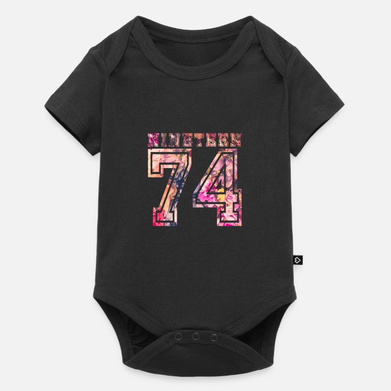 1974 B NINETEEN - Body à manches courtes Premium Bébé - noir