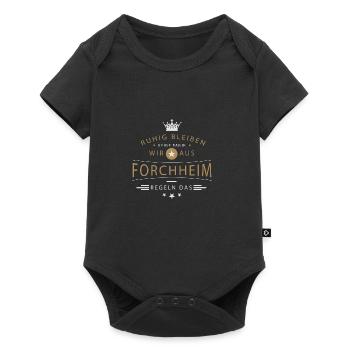 Forchheim Stadt - Baby Premium Kurzarmbody - Schwarz - Vorne