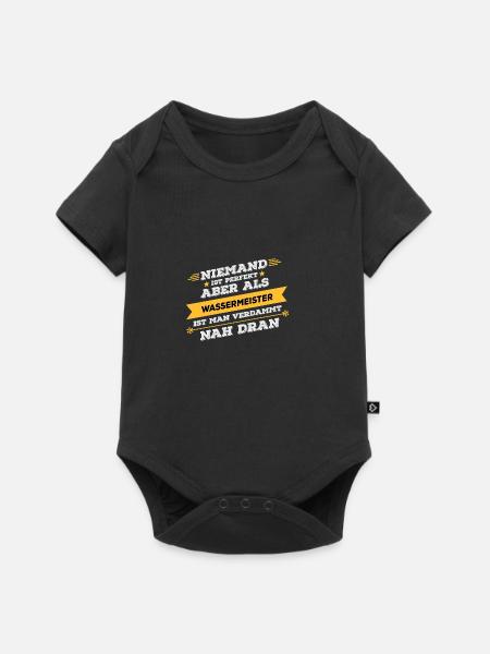 Wassermeister Beruf Geschenk - Baby Premium Kurzarmbody - Schwarz