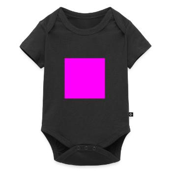 Square pink - Baby Premium short-sleeve bodysuit - black - Front