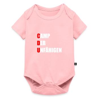 CDU Camp de l’incompétent Drôle - Body à manches courtes Premium Bébé - rose - Devant