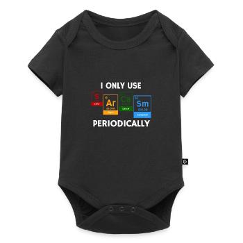 I Only Use Sarcasm Periodically Chemistry Pun - Baby Premium short-sleeve bodysuit - black - Front