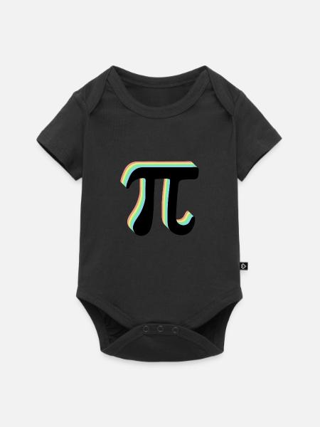 Math Pi-Symbol Pi - Baby Premium Kurzarmbody - Schwarz
