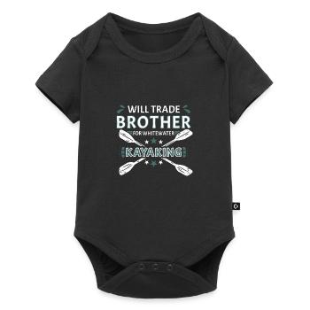 Will Trade Brother For Whitewater Kayaking - Baby Premium short-sleeve bodysuit - black - Front
