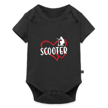 Sport Heart Scooter - Baby Premium Kurzarmbody - Schwarz - Vorne