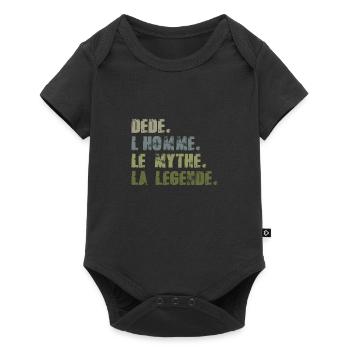 DEDE la légende - Body à manches courtes Premium Bébé - noir - Devant