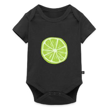 citron lime citron veggie Veggie agrumes - Body à manches courtes Premium Bébé - noir - Devant