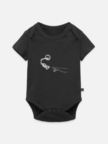 Göttliches Motorrad - Baby Premium Kurzarmbody - Schwarz