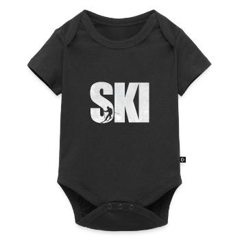 SKI - Baby Premium short-sleeve bodysuit - black - Front