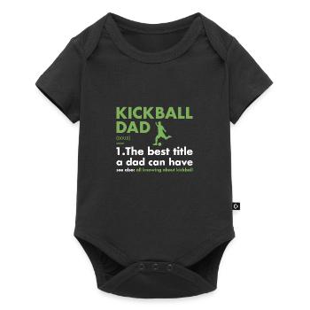 Sport Dad Définition Kickball - Body à manches courtes Premium Bébé - noir - Devant