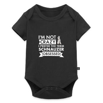 Je préfère le terme Schnauzer obsédé - Body à manches courtes Premium Bébé - noir - Devant