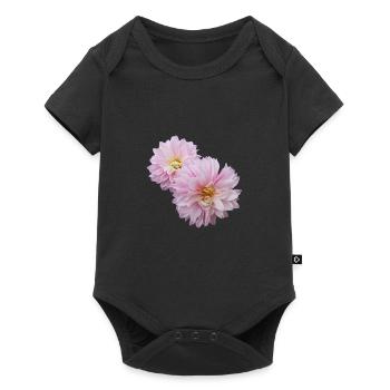 flowers lilies tulips orchids sunflower dahlia ger - Baby Premium Kurzarmbody - Schwarz - Vorne