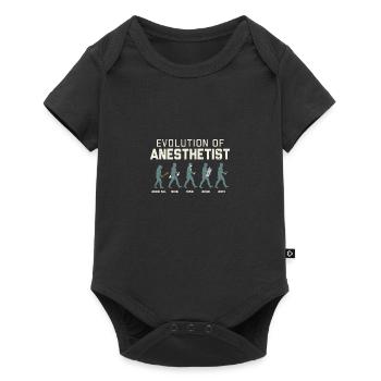 Evolution Of Anesthetist For Anesthesia Doctors - Baby Premium short-sleeve bodysuit - black - Front