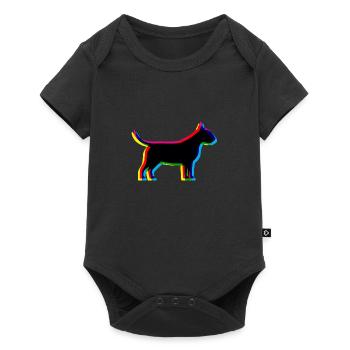 CMYK Bull Terrier - Baby Premium short-sleeve bodysuit - black - Front