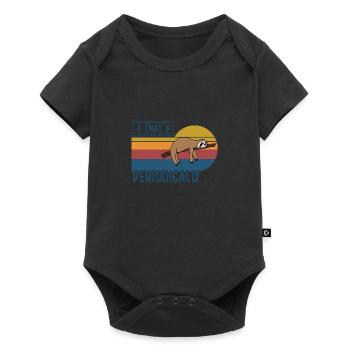 I Nap Periodically Vintage Funny Science Faultier - Baby Premium Kurzarmbody - Schwarz - Vorne