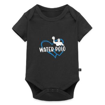 Sport Heart Water Polo - Baby Premium short-sleeve bodysuit - black - Front