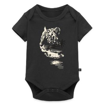 Tiger Wildcat Jungle - Baby Premium short-sleeve bodysuit - black - Front