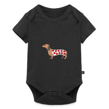 Pull en teckel - Body à manches courtes Premium Bébé - noir - Devant