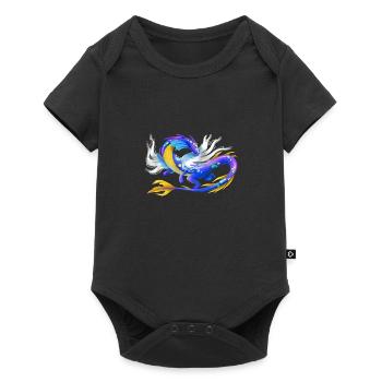 Magical water dragon - dragon of the elements - Baby Premium short-sleeve bodysuit - black - Front