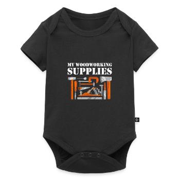 Carpenter My Woodworking Supplies Woodworking - Baby Premium short-sleeve bodysuit - black - Front