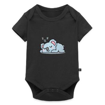 Koala who sleeps - Baby Premium short-sleeve bodysuit - black - Front