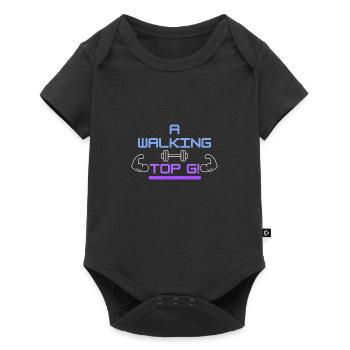 Un Walking Top G! - Body à manches courtes Premium Bébé - noir - Devant