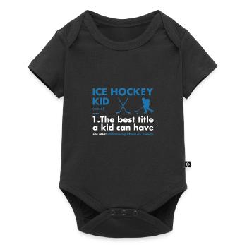 Sport Kid Definition Ice Hockey - Baby Premium Kurzarmbody - Schwarz - Vorne