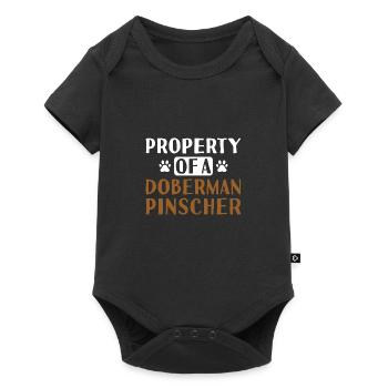 Propriété D’Un Doberman Pinscher - Body à manches courtes Premium Bébé - noir - Devant