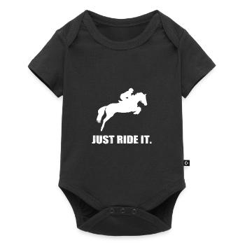Just Ride It Horseback Riding Horse Riding Saddle Horse - Baby Premium short-sleeve bodysuit - black - Front