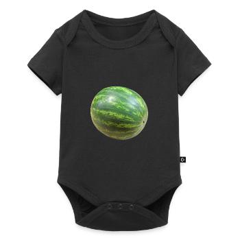melon watermelon watermelon veggie gemues - Baby Premium short-sleeve bodysuit - black - Front