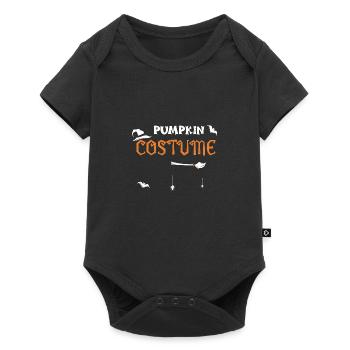 Pumpkin Costume - Halloween - Baby Premium Kurzarmbody - Schwarz - Vorne