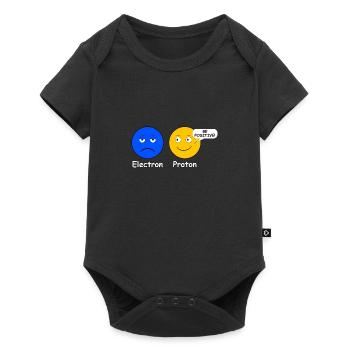 Proton Electron Être Positif - Body à manches courtes Premium Bébé - noir - Devant