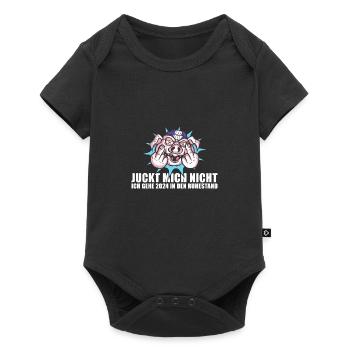 Juckt Mich Nicht Ich Gehe 2024 In Den Ruhestand - Baby Premium Kurzarmbody - Schwarz - Vorne