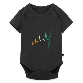 Flute Heartbeat Flute - Baby Premium short-sleeve bodysuit - black - Front