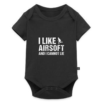 I Like Airsoft And I Cannot Lie Airsoft - Baby Premium short-sleeve bodysuit - black - Front