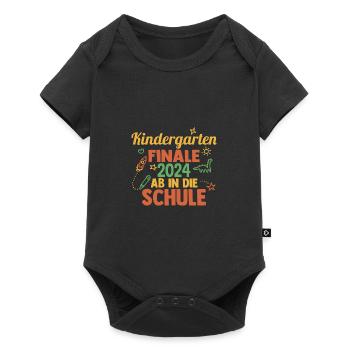 Enfant de 14e année de la rentrée scolaire à la garderie de la maternelle - Body à manches courtes Premium Bébé - noir - Devant