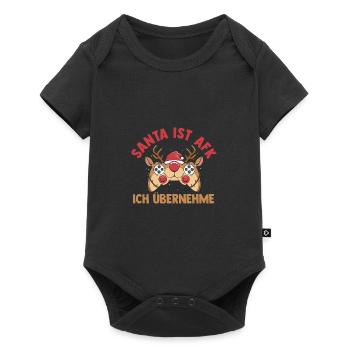 Santa Claus Gaming Christmas Party Christmas - Baby Premium short-sleeve bodysuit - black - Front