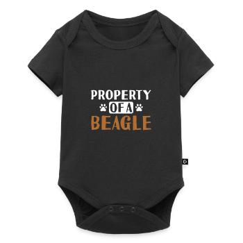 Property Of A Beagle - Baby Premium short-sleeve bodysuit - black - Front