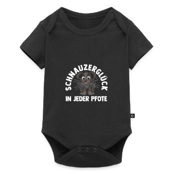 Chien Schnauzer Schnauzer géant - Body à manches courtes Premium Bébé - noir - Devant
