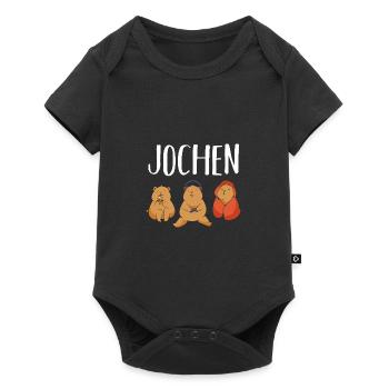 Gamer Zocker Zocken Gaming Jochen - Baby Premium Kurzarmbody - Schwarz - Vorne