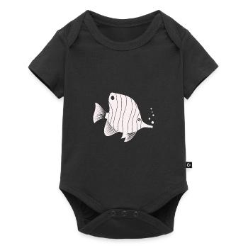 Fish Aquarium Marine Animal Climate Environmental Protection - Baby Premium short-sleeve bodysuit - black - Front